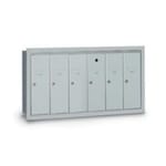 View 6-Door Semi-Recessed Vertical Mailbox